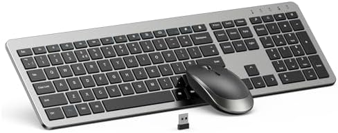 seenda Wireless Keyboard and Mouse Combo, Slim Full-Size Design
