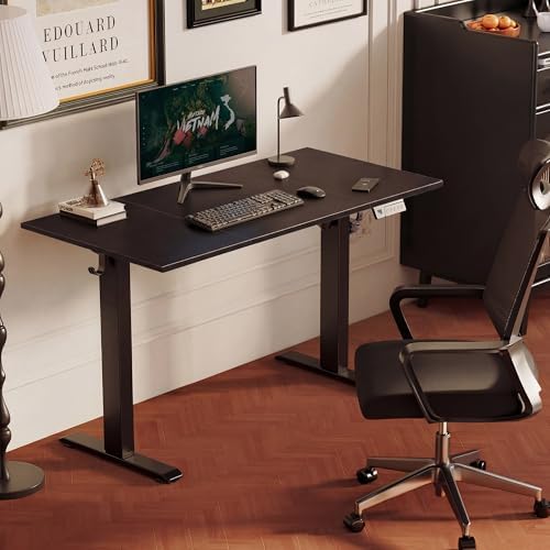 YDN Electric Standing Desk, 55x24 Inch, Black