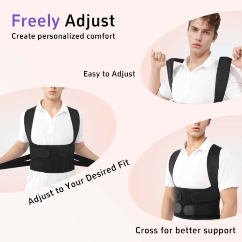 Back Brace Posture Corrector for Women and Men Comfortable Upper Support