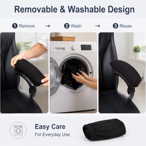 Stretch Office Chair Armrest Covers, Desk Chair Arm Covers, 2 PCS