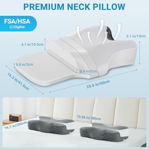 FSA Eligible CPAP Pillow for Users to Reduce Air Leaks & Mask Pressure
