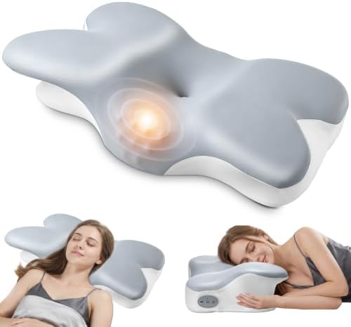 Cervical Neck Pillow for Sleeping Heating Vibrating Neck Support Pillow