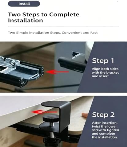 Keyboard Tray Under Desk, 26"x11"