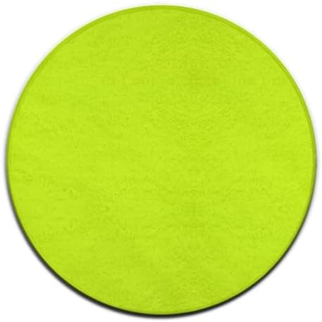 Machine Washable Modern Round Area Rug, Room Sofa Yoga Soft Round Carpet, Home Decor Non Slip Kitchen Office Circle Rug Fluorescent Color, 60inch
