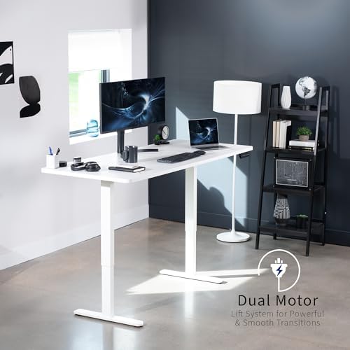 VIVO White 71 x 30 in Standing Desk, DESK-KIT-E2W7W