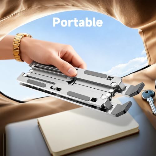 tongyu Laptop Stand Ergonomic Laptop Riser 7 Levels Height Adjustment