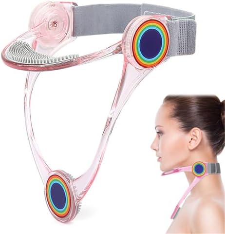 Neck Brace, Neck Collar wtih 360° Adjustable Soft Chin Support, Cervical Collar for Forward Head Posture Correction and Cervical Spine Support, Neck Brace for Neck Pain and Support (Pink)