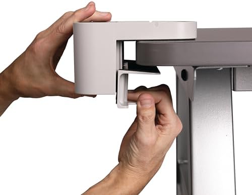 deflecto Standing Desk Large Desk Organizer, Two Sections, 9 x 6.17 x 3.5, Gray