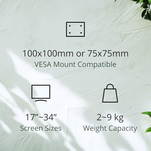 AOC Dual Monitor Stand Arm Desk Mount for 17-34 Inch Monitors, AM420G