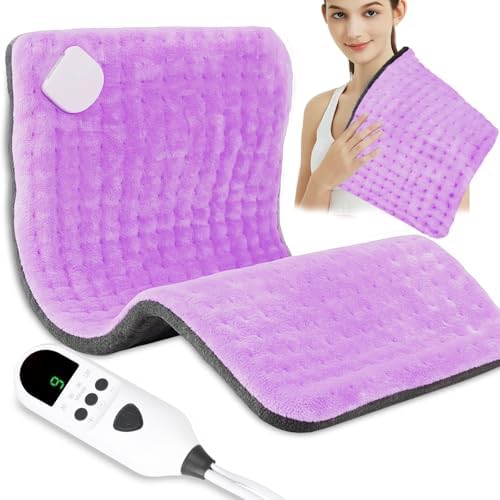 Heating Pad for Back, 12"×24" Electric Heating pad for Women, Men
