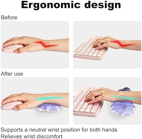 Keyboard Wrist Rest, Ergonomic Wrist Rest for Computer Keyboard, Wrist Pad