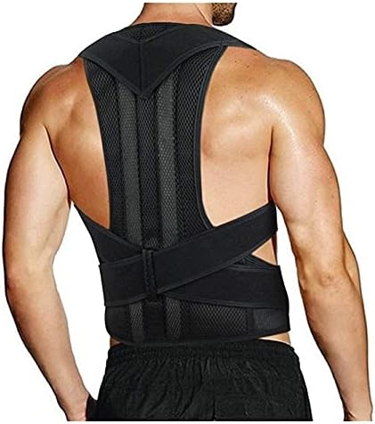 Back Corrector for Men and Women, Anti-kyphosis, Double Adjustable Shoulder Straps Breathable Mesh Panel to Stress