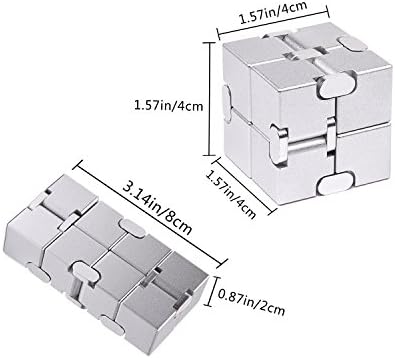 JOEYANK Fidget Cube Metal Infinity Cube for Stress and Anxiety Relief/ADHD