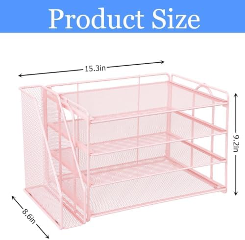 gianotter 4-Tier Paper Organizer With Magazine Holder