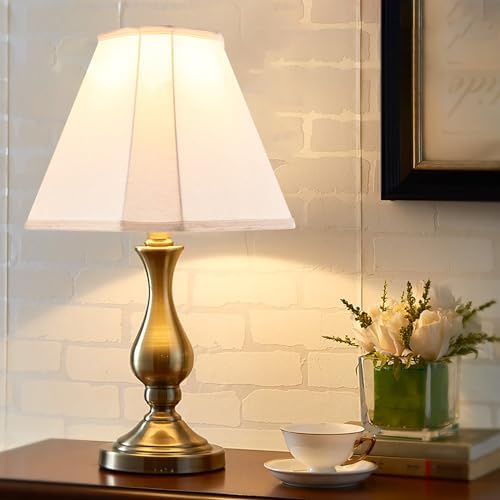 GO&SO Off-White Lamp Shades 1Pc,6.5" x 13" x 10.5",Bell Lampshade