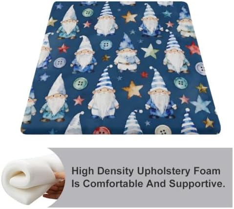 Coccyx Relief Chair Pad Memory Foam Cushion Dark Blue Gnome