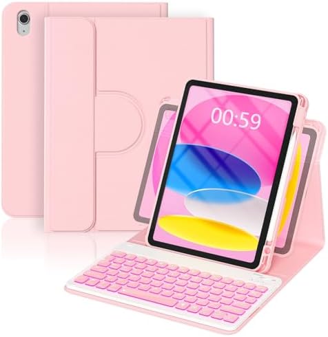 YBING for iPad A16 Case with Keyboard 11th & 10th Generation Dedicated