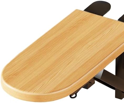 Desk Extension Tray, Clamp on Keyboard Tray for Office and Home, Space Saving Folding Table Arm Rest, Workstation Organizer, Wood 2 Clamp, 31.5cmx14.5cm