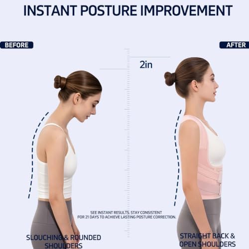 Posture Corrector for Men Women Back Brace Full Back Support Adjustable