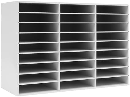27 Slot Literature Organizer – Desktop File Sorter for Office, Classroom
