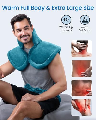 RENPHO Extra Large Heating Pad for Back, FSA Eligible HSA, 24"x37", Blu