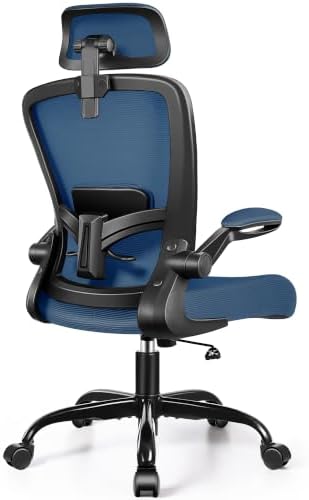 FelixKing Office Chair, Desk Chair with Adjustable Lumbar Support, Ergonomic Computer Chair with High Back and Armrest, Adjustable Height Gaming Chair Home Office Swivel Chair(Navy)