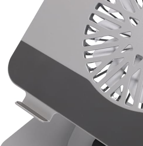Dpofirs Laptop Stand with Integrated Fan, Stable Design (Silver)