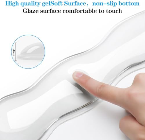 Gel Wrist Rest for Keyboard and Mouse, Wrist Rest for Keyboard, Mouse Wrist Support, Pain Relief, Cool Touch, Non-Skid, Mouse Wrist pad