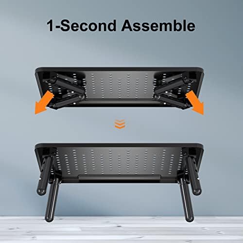 Bracwiser Foldable Monitor Riser Metal Computer Stand for Desk 3 Height Adjustable Laptop Stand with Pen Storage, MST013