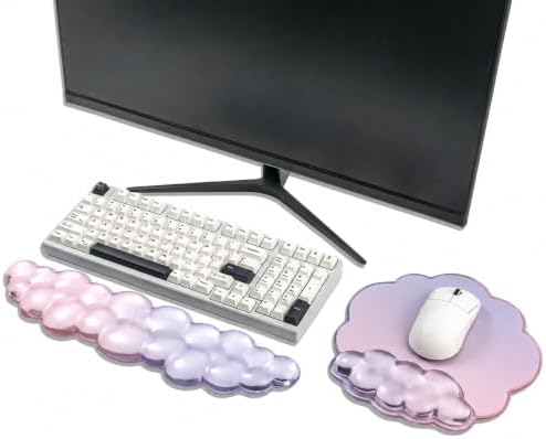 Sumgsn Cloud Keyboard Wrist Rest, Ergonomic Gel Wrist Support Pad for Desk