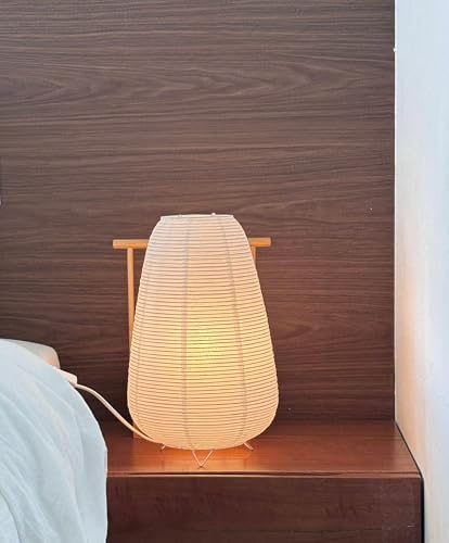Rice Paper Table lamp, Bedside Paper Lantern Desk lamp for Bed Room/Study, Standing lamp Room Decoration,Ambient Lighting Night Stand