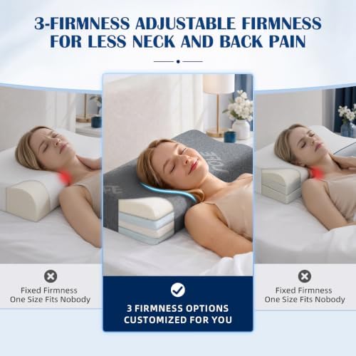Contour Pillow - Adjustable Softness & Hardness for Ideal Support