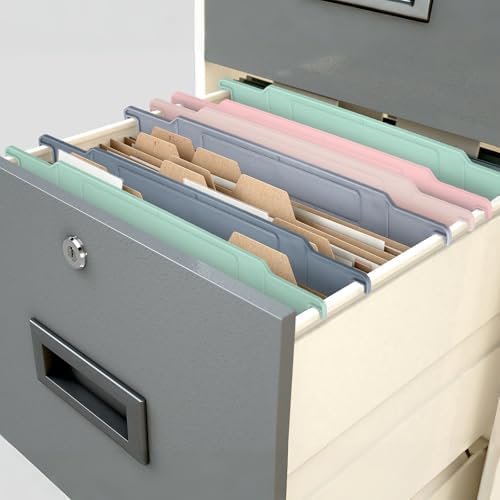 Watersay 12 Pack File Cabinet Dividers 11 x 6 in, Morandi Color