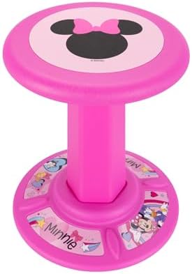 JAKKS Pacific Kid's Minnie Mouse Wiggle Stool Wobble Stools for Seating - Active Learning Stool for Kids, Sitting Balance Chair, Kids Stand Up Stool, Seating Wobble Chair
