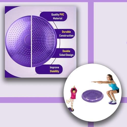 Wobble Cushion Stability Core Trainer Air Balance Ball Balance Disc for Adults, Sensory Balance Pad Seat Kids, Flexible Seating for All Age Balance Disc