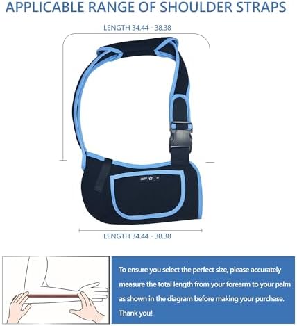 SPRING SEAON Arm Sling Shoulder Immobilizer for Women and Men Adjustable