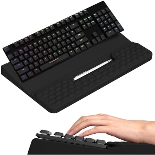 Ergonomic Keyboard Stand with Soft Memory Foam Wrist Rest for Office