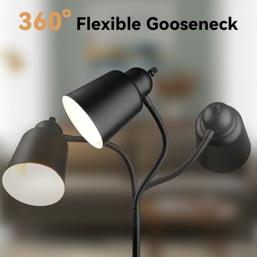 LALISU Floor Lamp, Industrial Floor Lamps for Living Rooms & Bedrooms