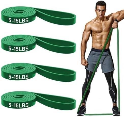 ROSAPOAR Resistance Band Pull up Band Fitness Exercise Bands Natural Latex for Workout Body Stretch Powerlifting Band Fitness Sport Training at Home/The Gym