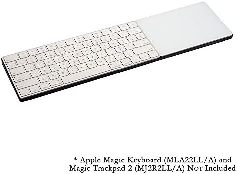 CraftMaster Union Tray for Apple Magic Keyboard and Apple Magic Trackpad 2 - Metal Dock Stand Controls Your iMac or Laptop Remotely, Premium Home and Office Accessory - Black