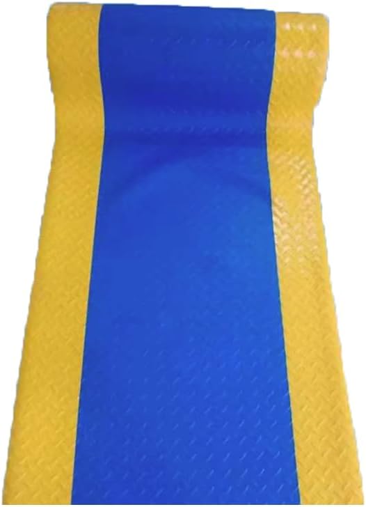 1 Pack Odorless Anti-Fatigue Mat Anti-Static Anti-Fatigue Inline Foot Mat (Blue background yellow edge,0.6Mx0.45Mx20mm)