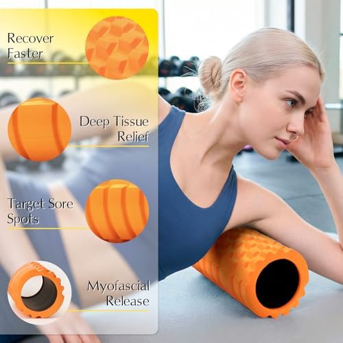 Foam Roller High-Density Massage Roller for Deep Tissue & Muscle Recovery