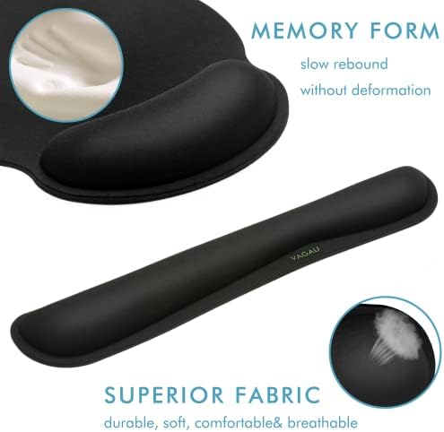 VAGAU Premium Keyboard Wrist Rest and Mouse Pad Wrist Support