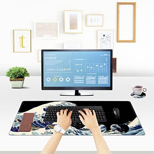 ToLuLu Extended Gaming Mouse Pad, Ergonomic Keyboard Mouse Wrist Rest Set