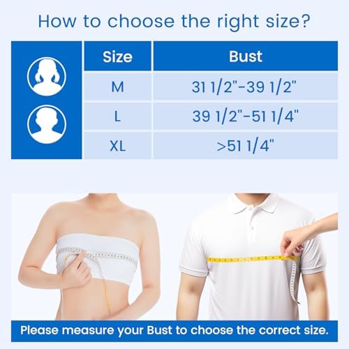 Velpeau Arm Sling for Sleep, Shoulder Immobilizer for Women & Men, Medium