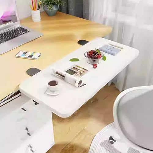 Foldable Keyboard Tray & Table Mount Armrest Shelf - Space-Saving Desk Extender Punch-Free Multi-Functional Armrests & Storage Solution for Home Office