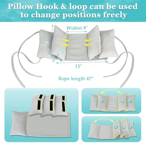 Neck Wedge Stabilizer Pillow for Sleeping to Keep Head Straight While Surgery Head Upright Medical Wedge Positioning Bedridden Disabled Elderly Face up Posture Corrector Headrest