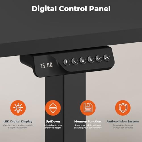71''x31''Dual Motor Adjustable Large Standing Desk for Home Office