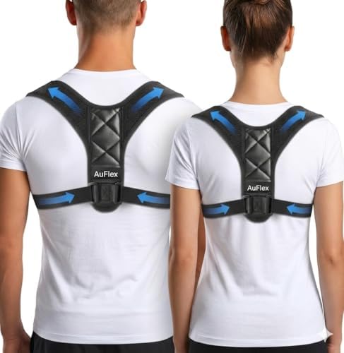 Posture Corrector for Men & Women – Adjustable Upper Back Brace & Shoulder Support – Breathable Back Straightener for Neck, Shoulder & Back Pain Relief – Comfortable Posture Trainer for Daily Use