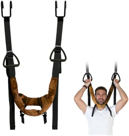 Cervical Neck Traction Device Over Door for Home Use Portable Neck Stretcher Hammock Decompression Home Physical Therapy